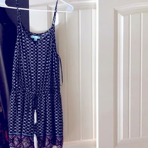 Cute black and white patterned romper